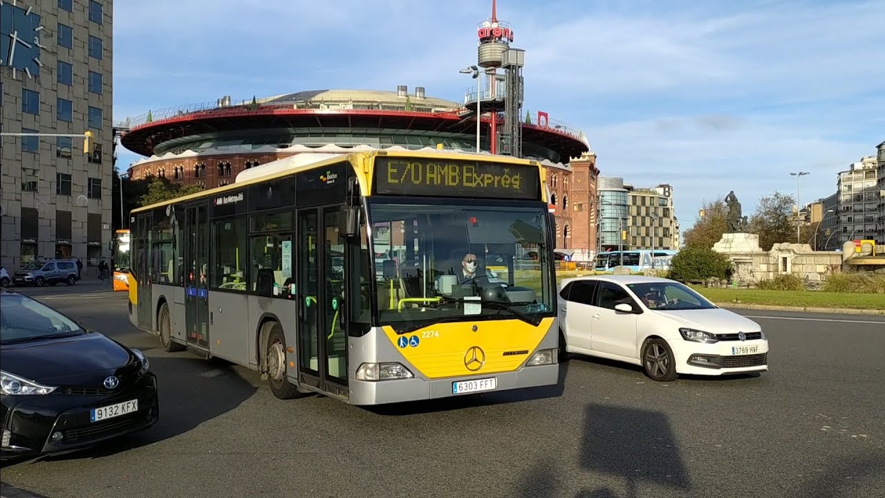 Circulación autobuses área Plaza España - Barcelona (1)