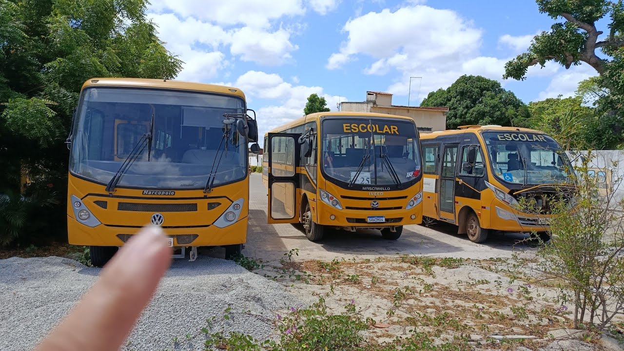Apresentando o ônibus escolar que estou dirigindo. Sênior Midi /18