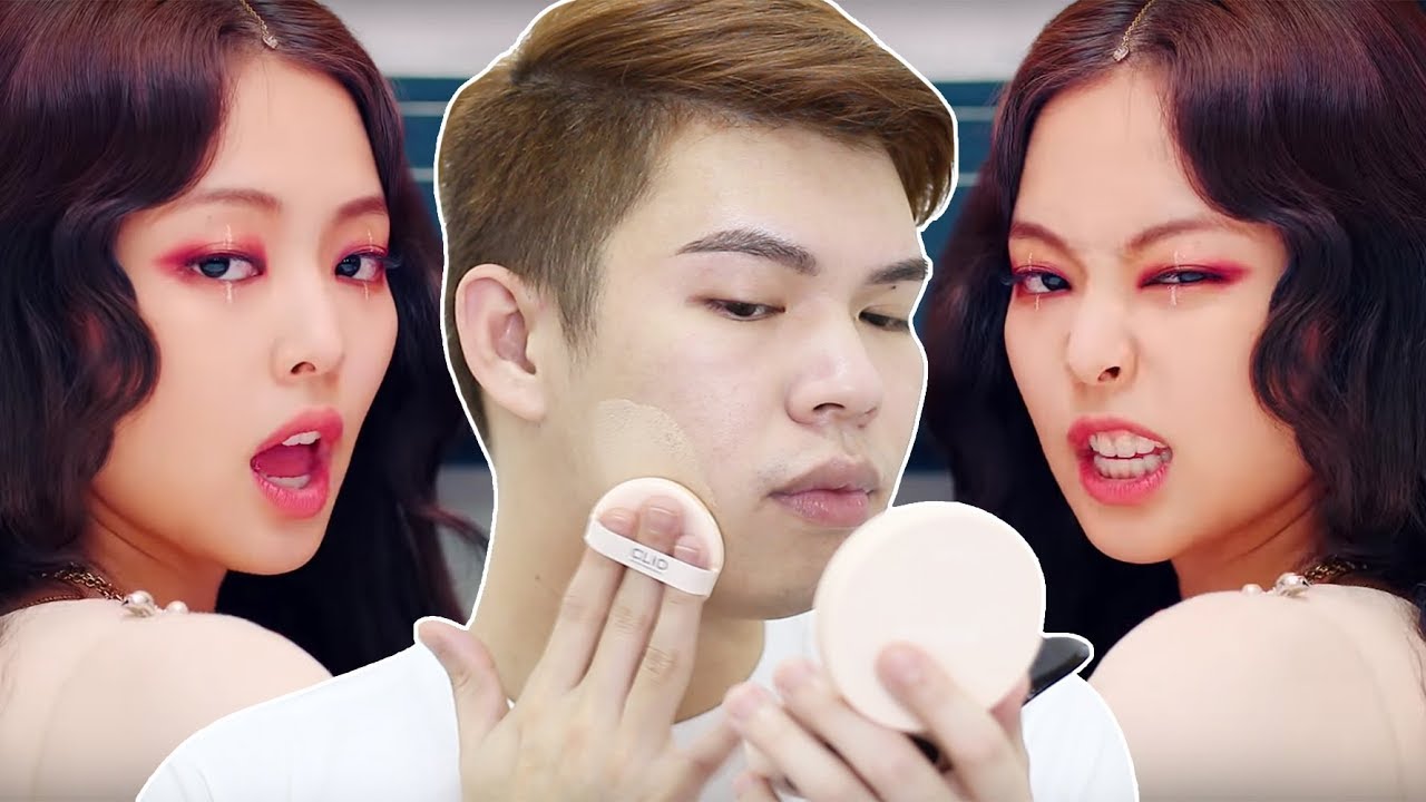 LOL!!! I COPIED JENNIE FROM BLACKPINK’S KILL THIS LOVE MAKEUP | Kenny Manalad