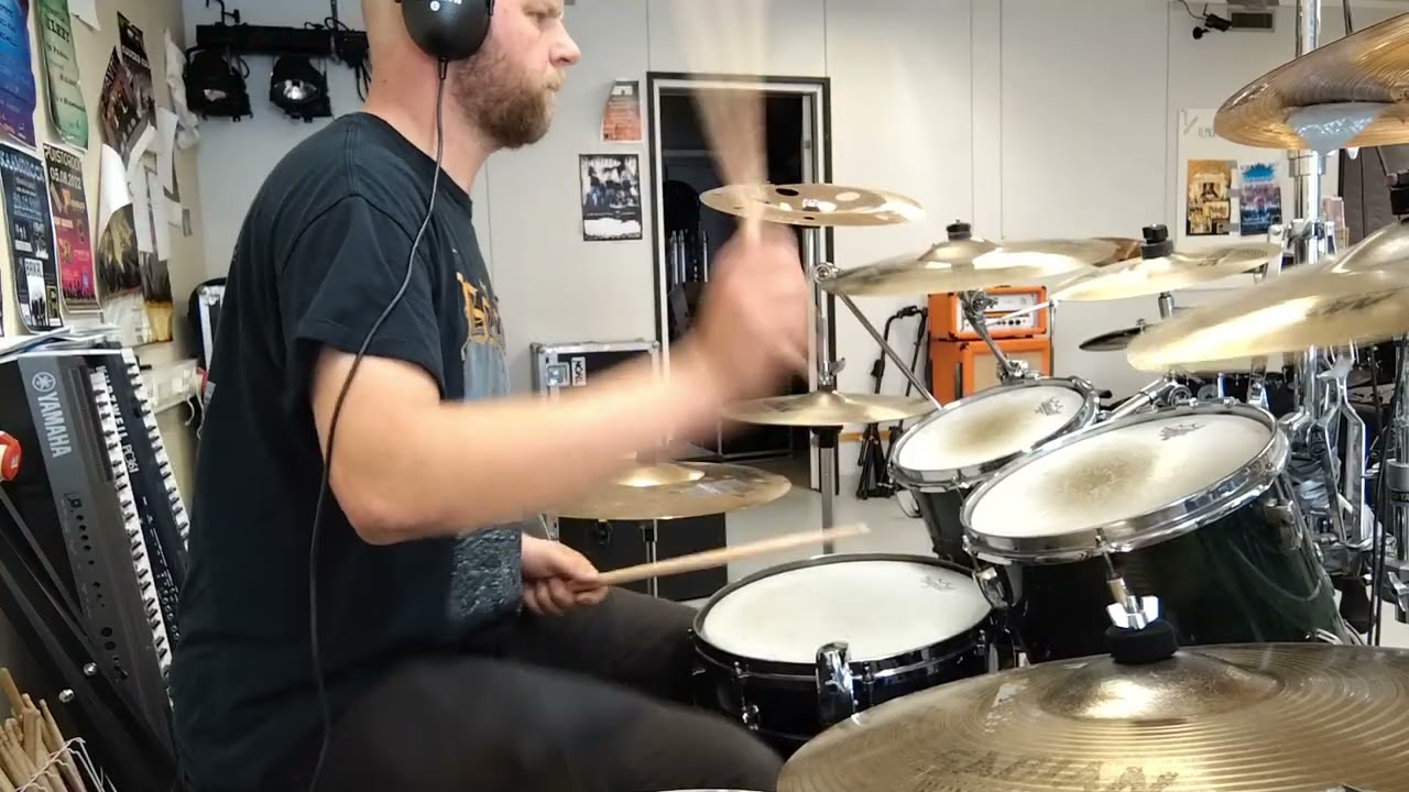 Behemoth - Chant for Eschathon 2000 drum cover clip (180 bpm) 