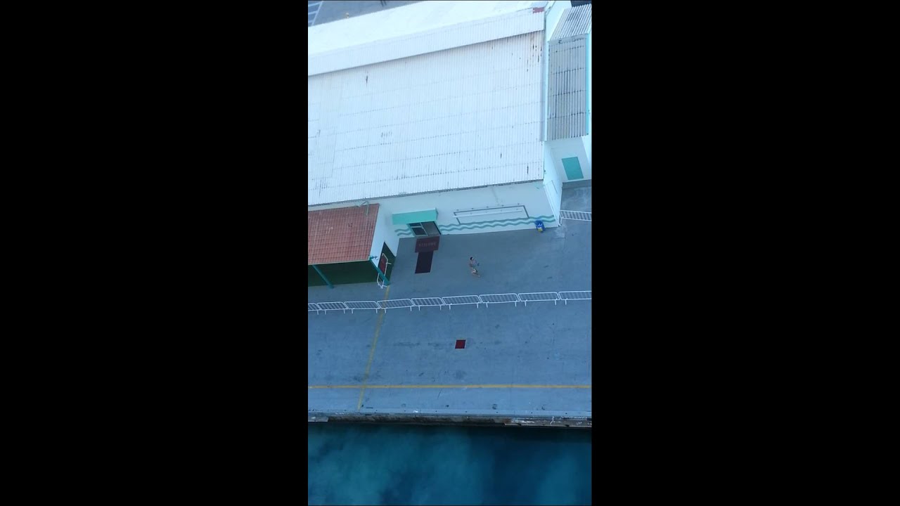 Carnival Breeze pier runners left behind
