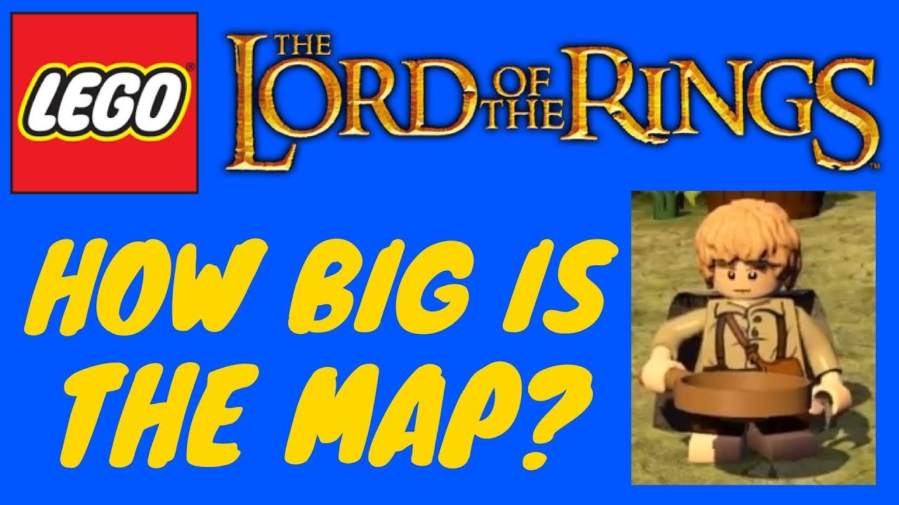 HOW BIG IS THE MAP in Lego: Lord of the Rings? Run Across the Map
