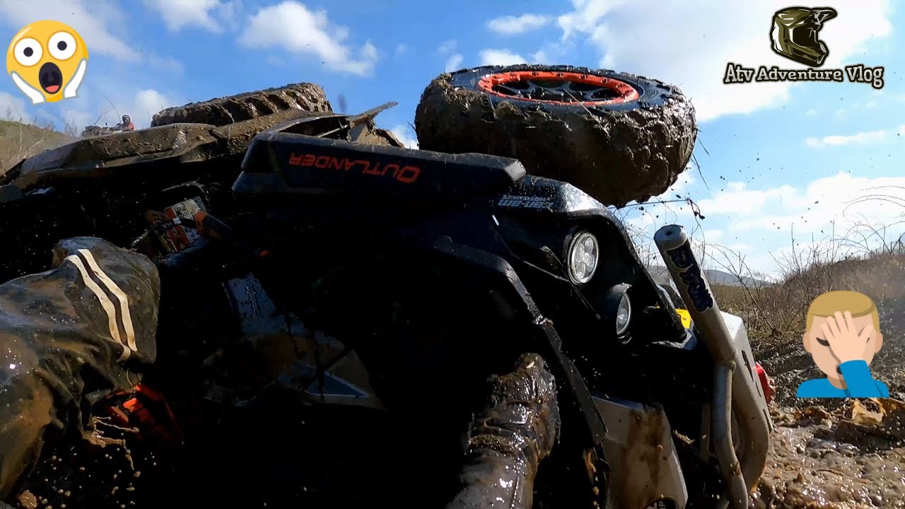 ATV Overturned 🤦🏼‍♂️🤦🏼‍♂️ Can Am Outlander 1000 XXC Rollover  😱