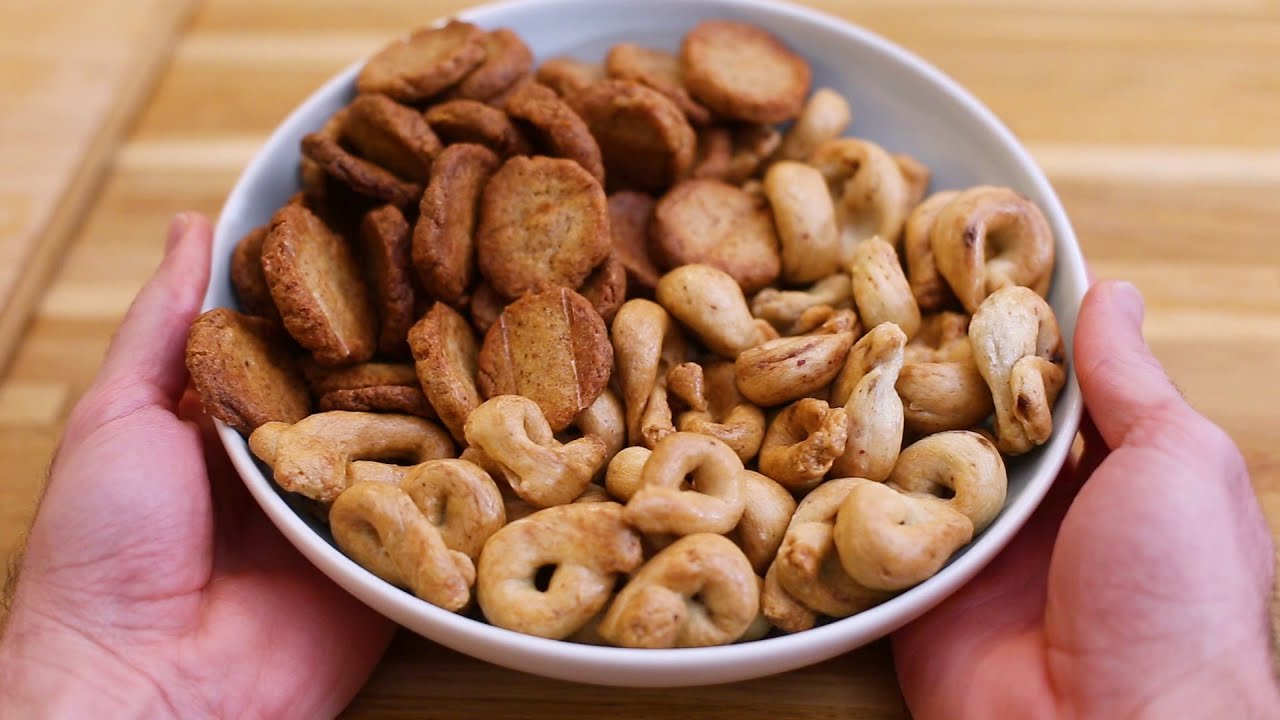 Biscuits apéritifs façon taralli mais en rustique