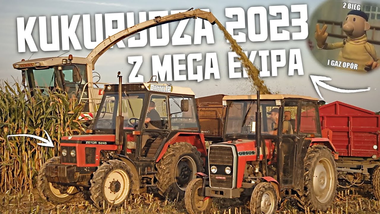 🇵🇱Koszenie Kukurydzy 2023 z Mega Ekipą!?➜6 zestawów vs Claas Jaguar 870!☆MTZ, Ursus, Zetor!🔥Daniel12