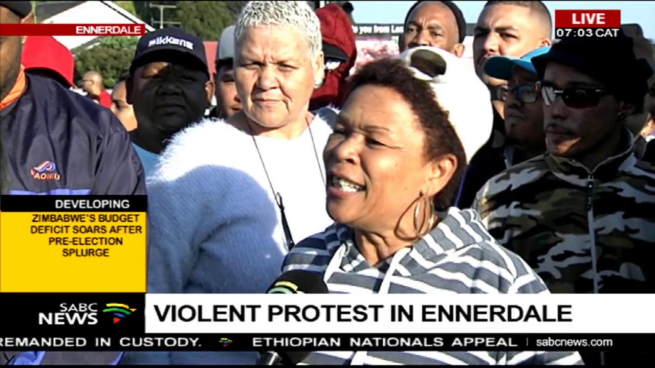 Violent protest in Ennerdale