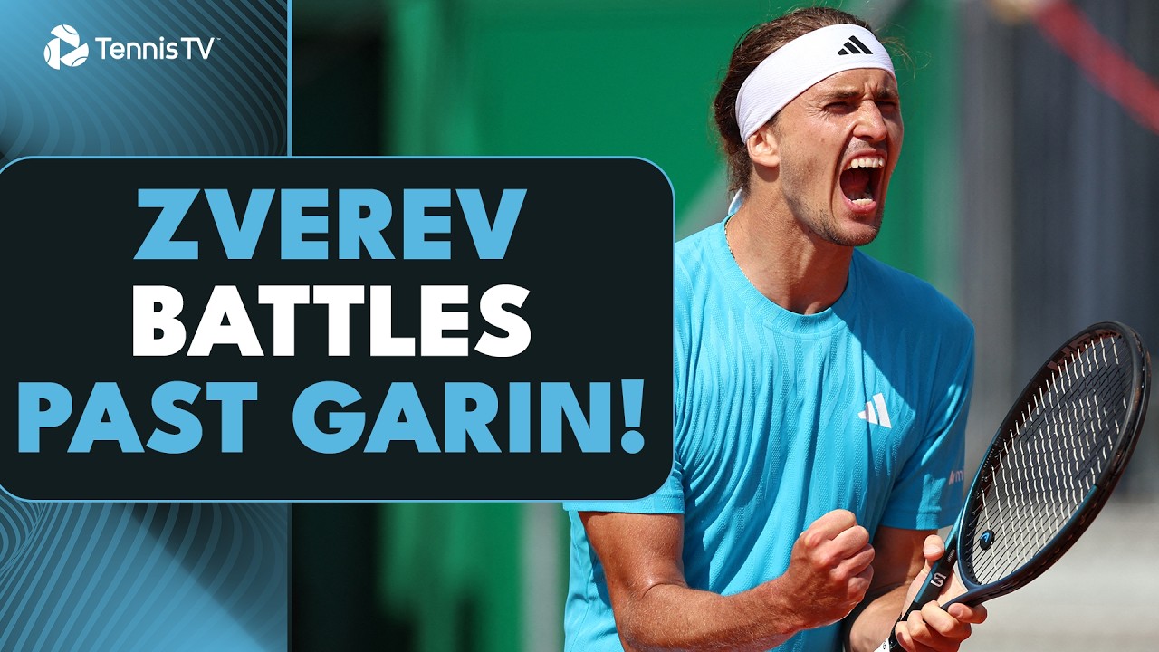 Alexander Zverev vs Cristian Garin DRAMATIC ending 🥵 | Monte-Carlo 2026 Match Highlights