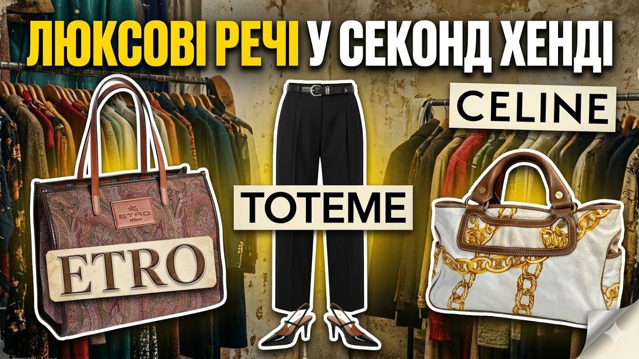 СЕКОНД ХЕНД ВЛОГ🔥 Знайшла унікальні речі, які більше ніде неможливо знайти 🫣🔥CELINE, ETRO, TOTEME💔