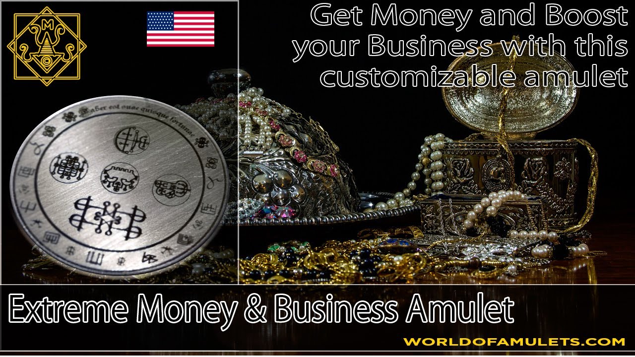 Customizable Money and Business Amulet by World of Amulets