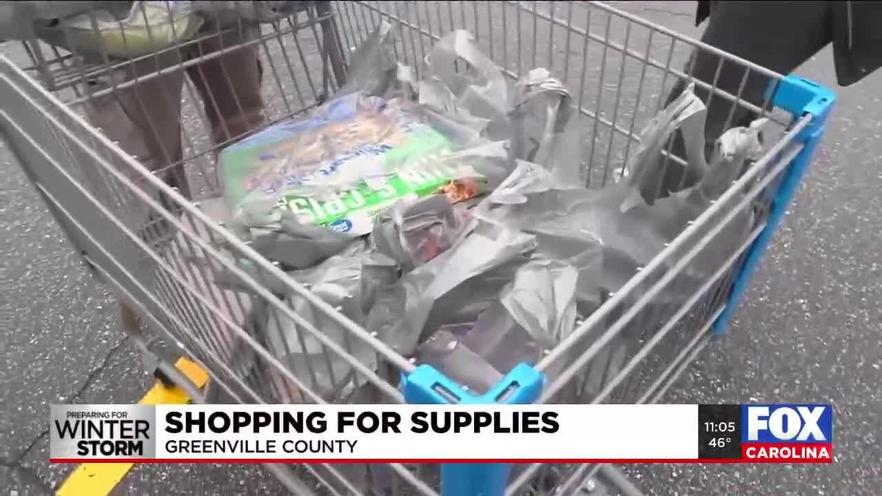 Shoppers continue to stock up ahead of weekend winter storm