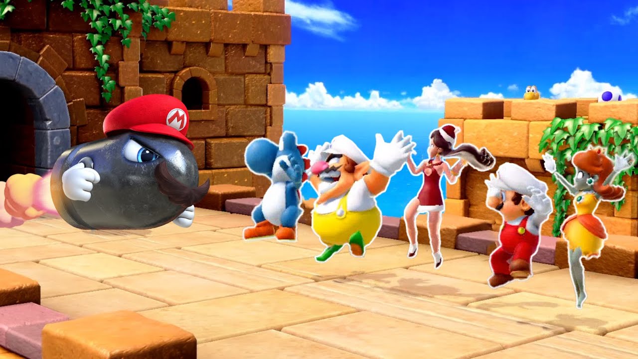 【スーパーマリオパーティ】 ミニゲームマリオVsルイージVsゾンビデイジーVsワルイージ (最強CPU｢たつじん」)