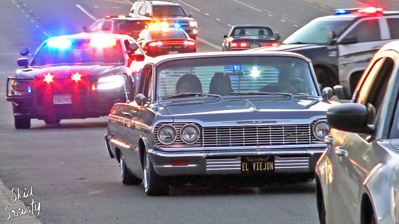 Lowriders vs Police in Fullerton, Orange County CA