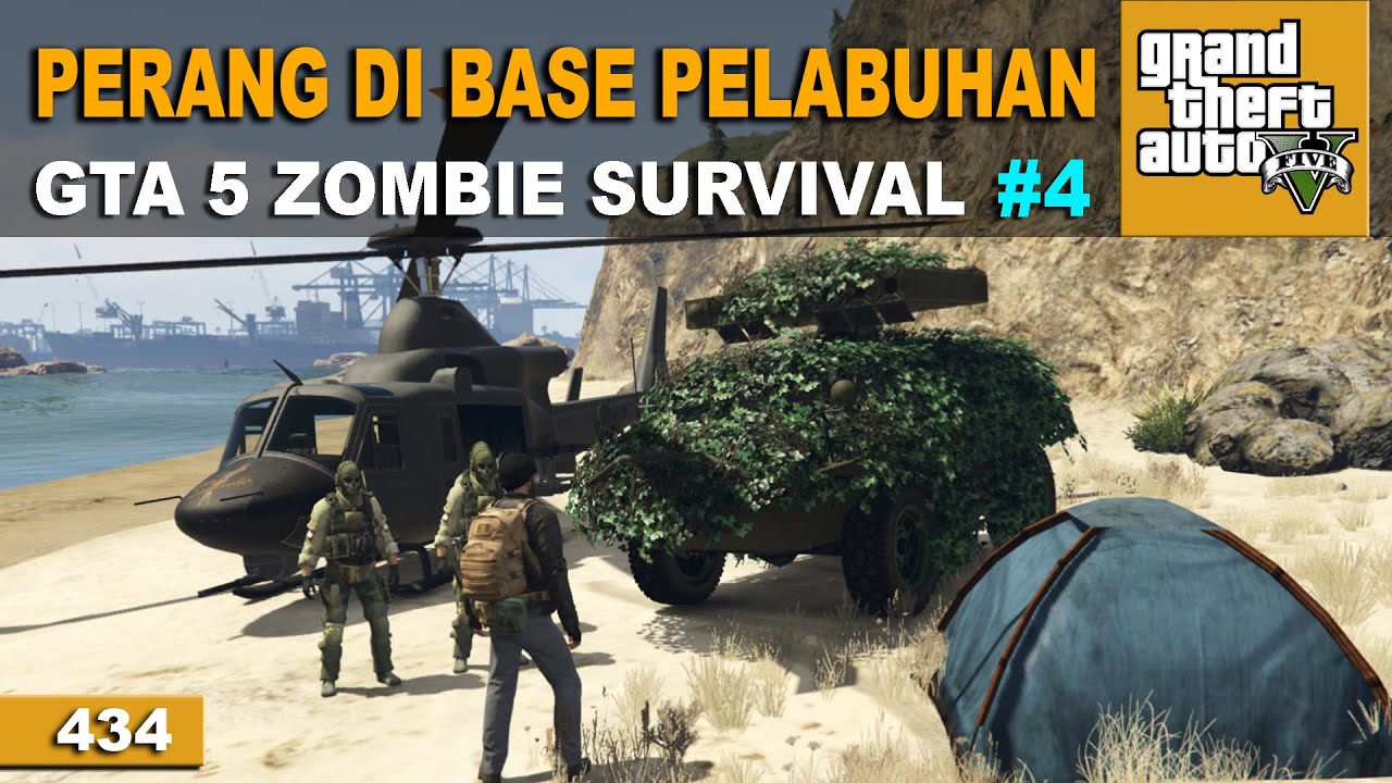GTA 5 ZOMBIE SURVIVAL - AKHIRNYA KETEMU BOS MERRYWEATHER #434