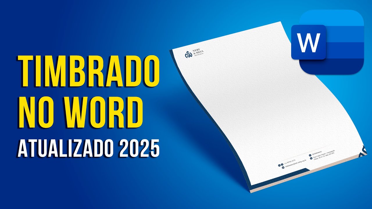 Como fazer Timbrado / Marca D'água no Word (Melhor vídeo)