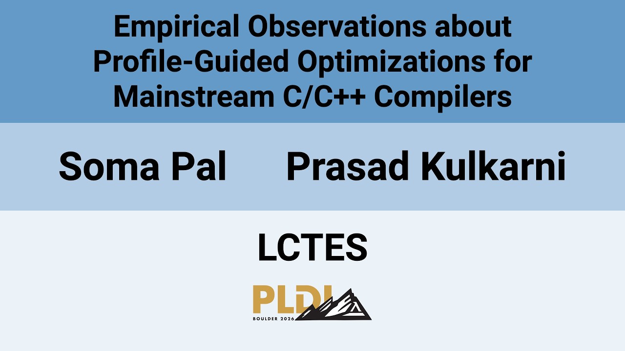 [LCTES'26] Empirical Observations about Profile-Guided Optimizations for Mainstream C/C++ Compilers