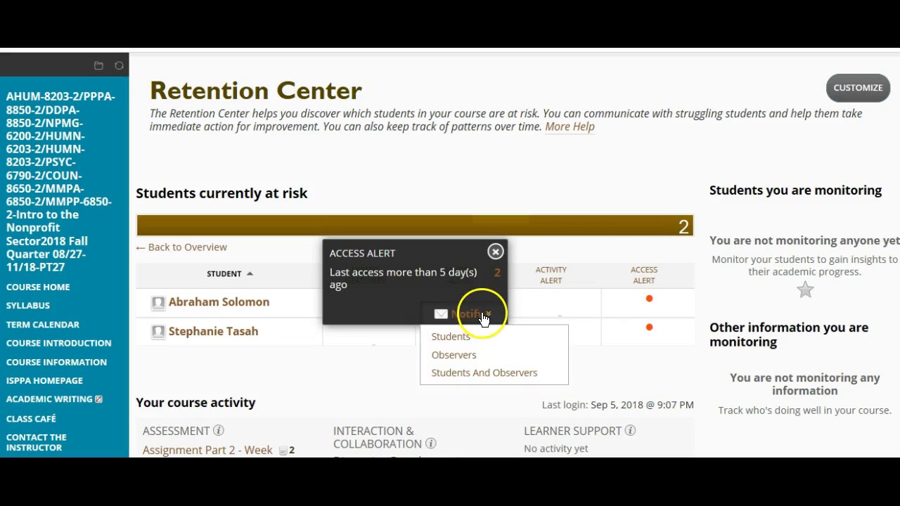 Retention Tool
