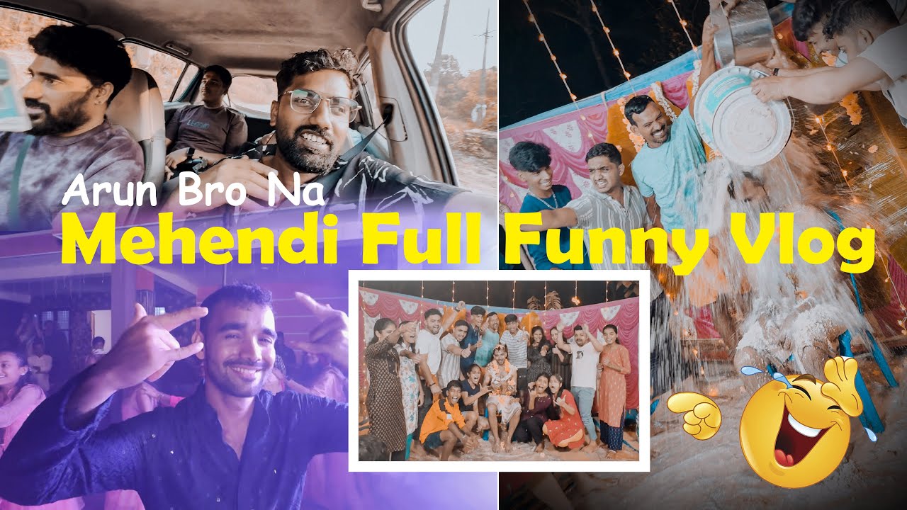 ವಾ jolly Guys ಅರುಣ್ Bro ನ ಮೆಹೆಂದಿ ಡ್ 😂Full Vibe 