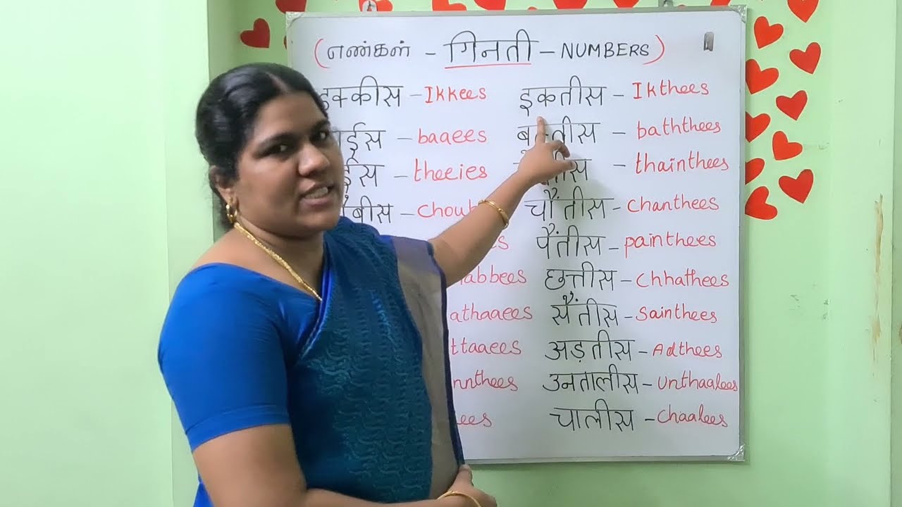 Spoken Hindi Through Tamil - Class 3 | Numbers In Hindi