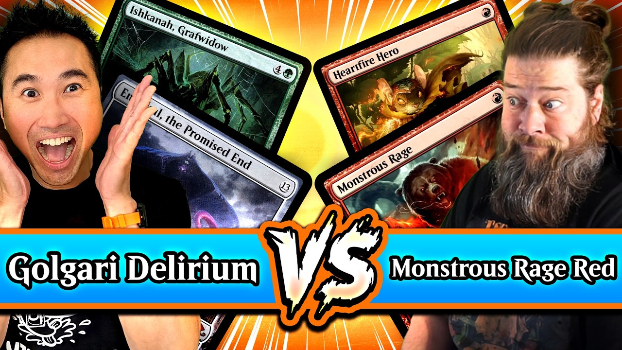 Golgari Delirium (2016) против Monstrous Rage Red (2025) | Топ-64 лучших колод в истории Стандарта