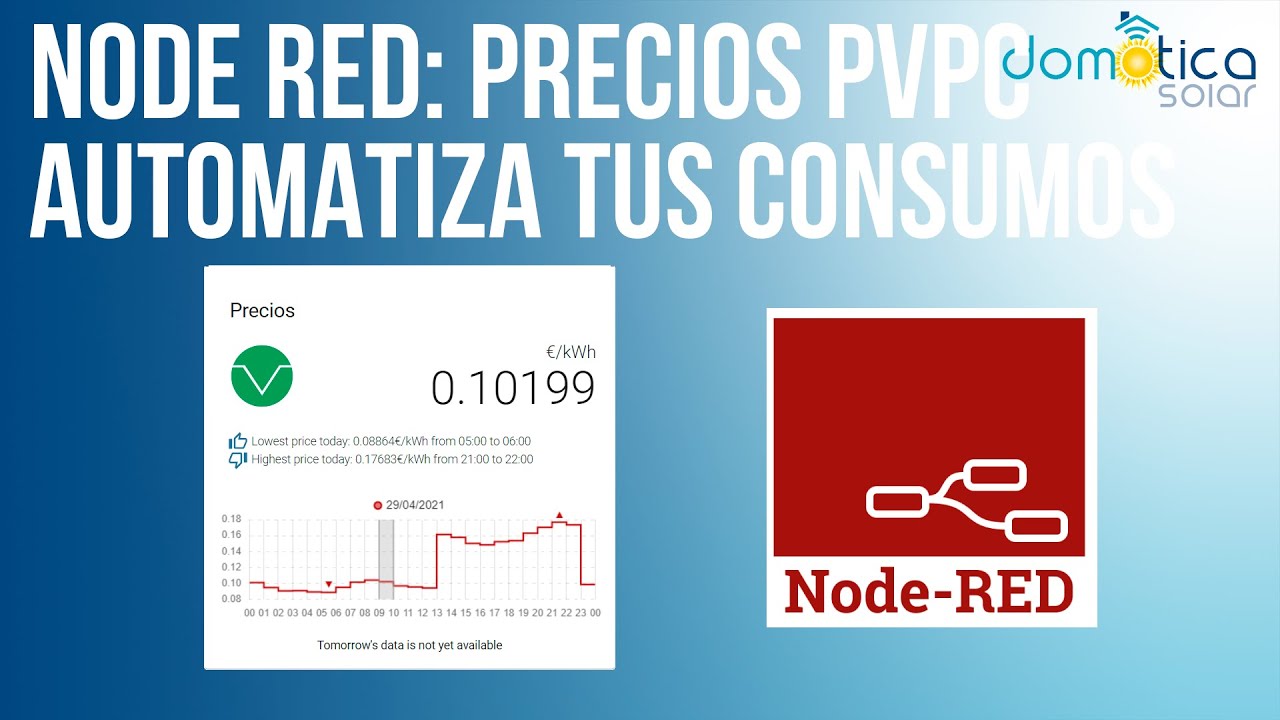 NodeRed: Precios PVPC. Calienta tu termo más barato.