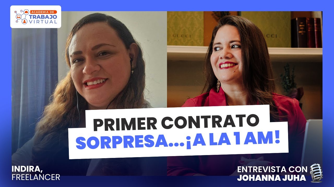 Su primer contrato remoto llegó en un momento INESPERADO 😮 | ENTREVISTA CON JOHANNA JUHA