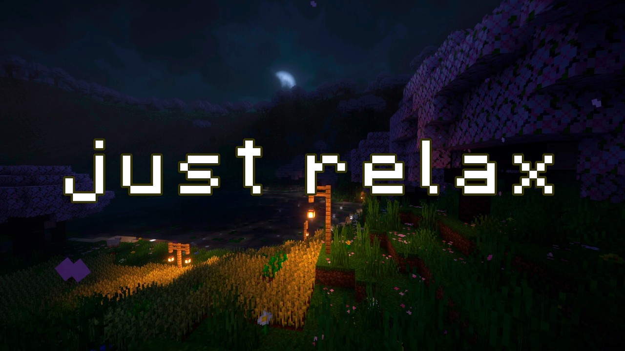 all you need right now is to relax.... (minecraft music & rainy forest ambience)