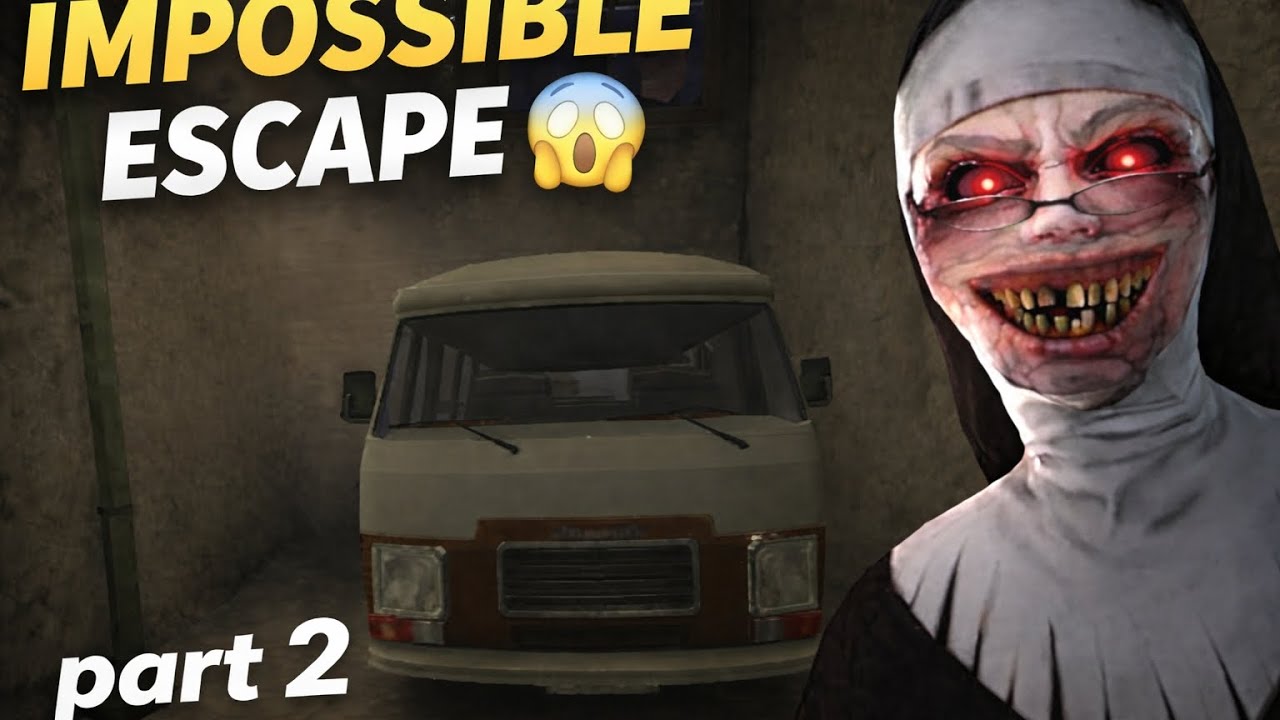 Can I escape through the car in Evil nun's house | Evil nun gameplay mobile 