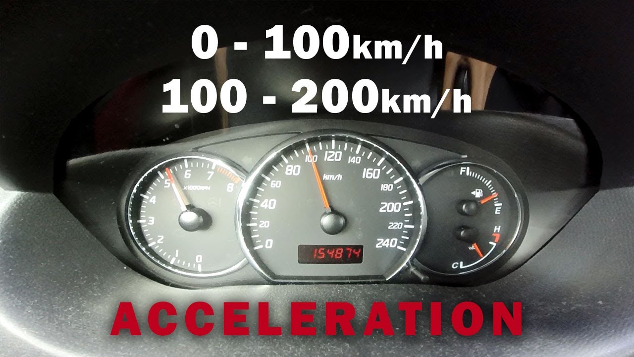 Suzuki Swift Sport 0-100 and 100-200 Acceleration MK1 1.6, Simota CAI