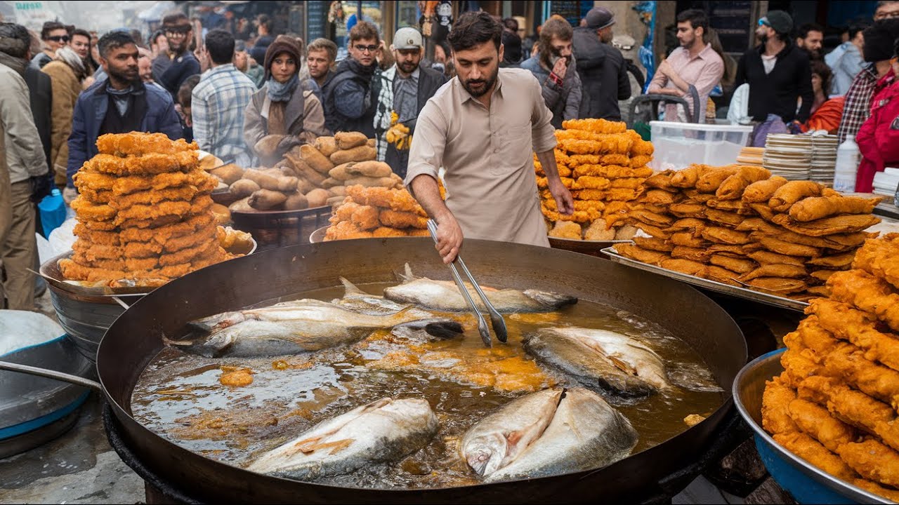 500KG FISH PAKORA SOLD DAILY | CRISPY FISH PAKODA RECIPE | PESHAWAR STREET FOOD PAKORA FAROSH