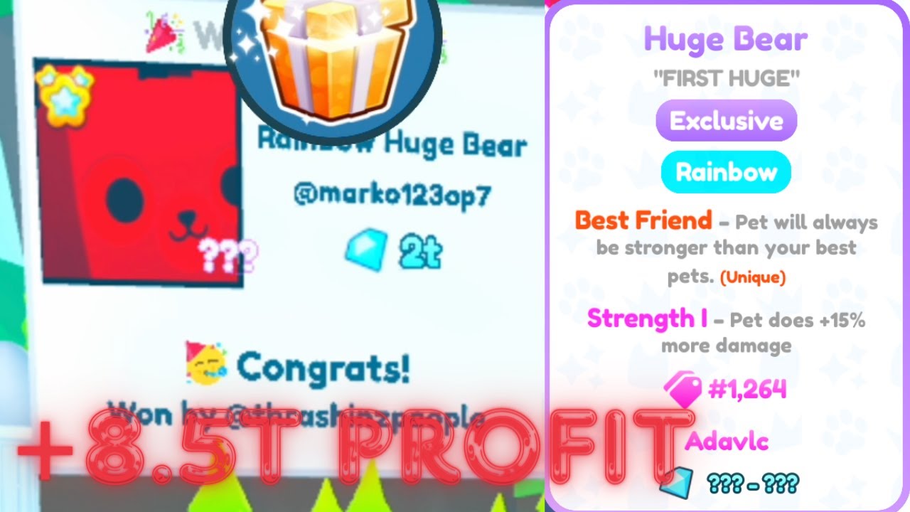 The Best Auction Win Ever!! Trading Montage #5 Pet Simulator X Roblox