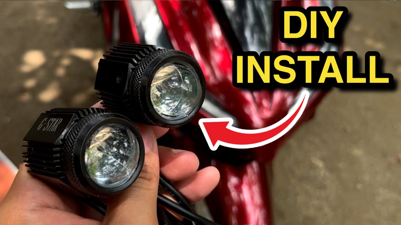 DIY MINI DRIVING LIGHT INSTALLATION | Moto Arch