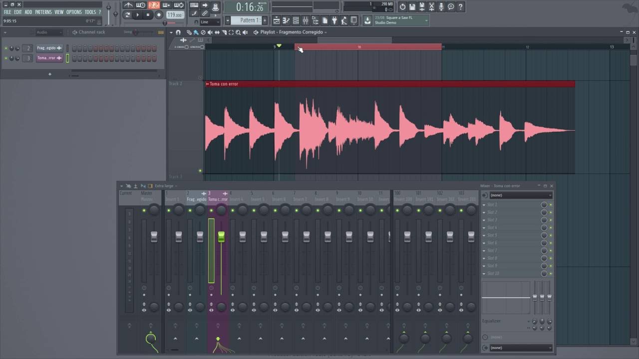 FL Studio 12 desde cero en Español [Tutorial 7: Clips de audio, editar tomas de grabación]