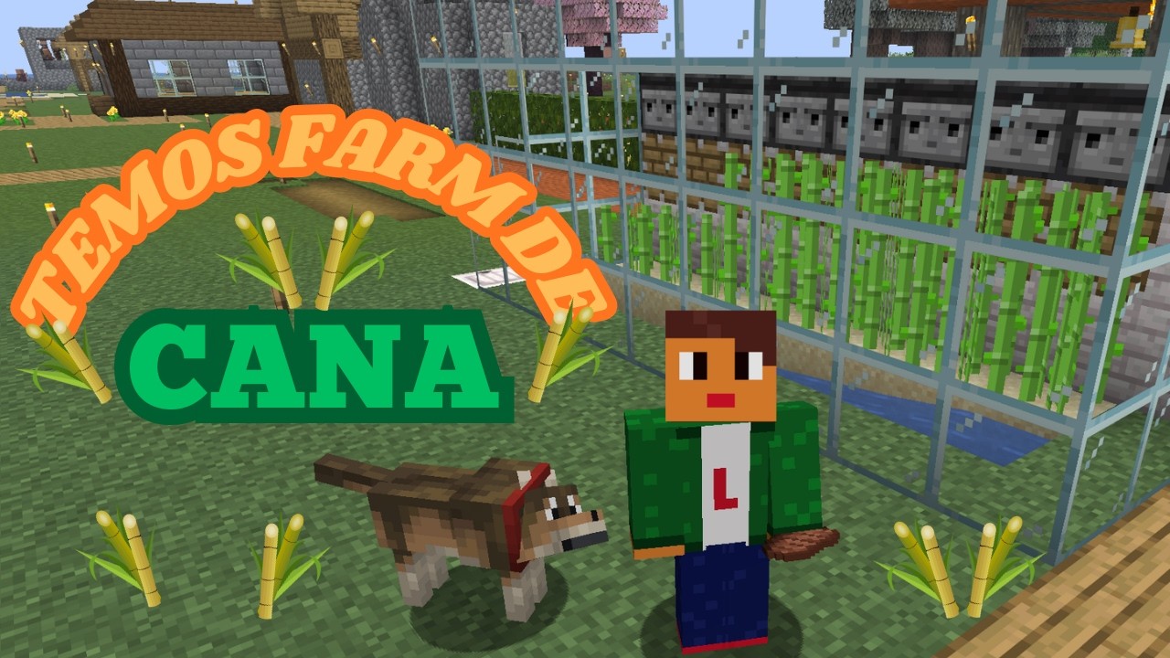 MINECRAFT #15 - UMA FARMA AUTOMÁTICA DE CANA.