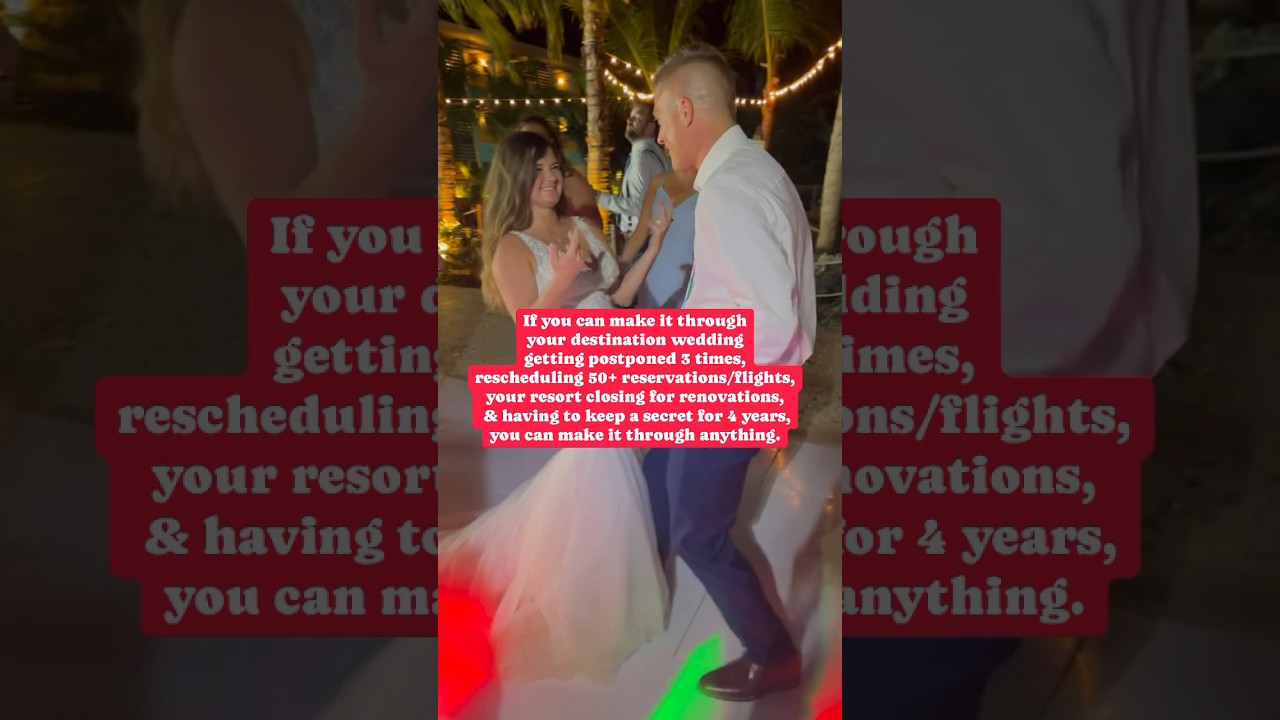 Covid made wedding planning real fun #destinationwedding #covidwedding #beachwedding #covid #wedding