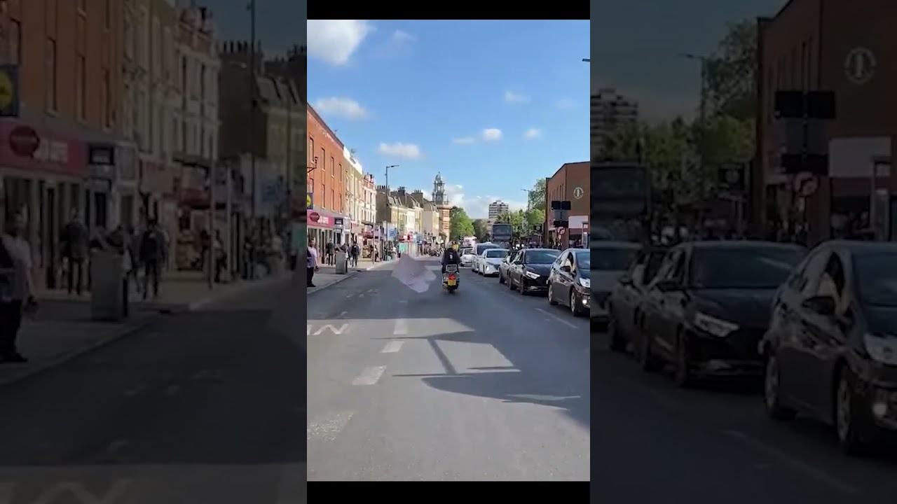 Moped ploughs through Nonviolent Just Stop Oil Supporters | Camberwell, London | 26 June 2023