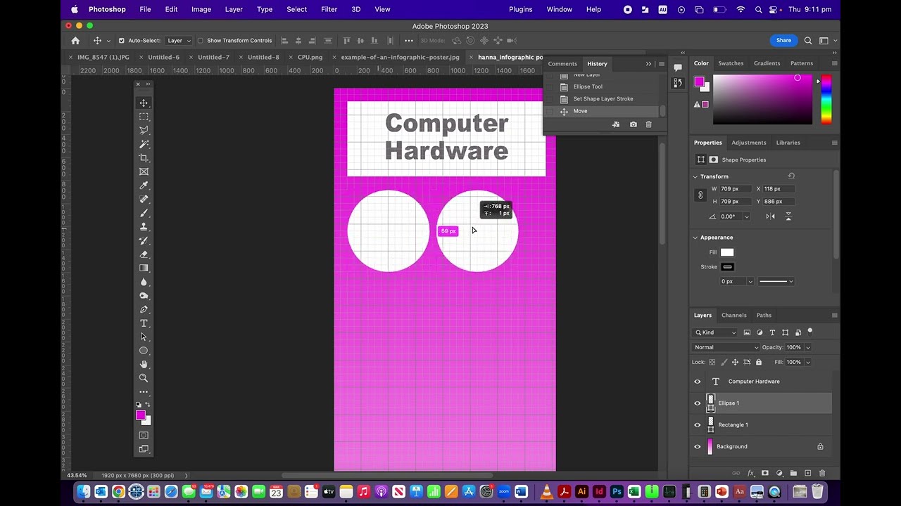 How to make an infographic on Photoshop