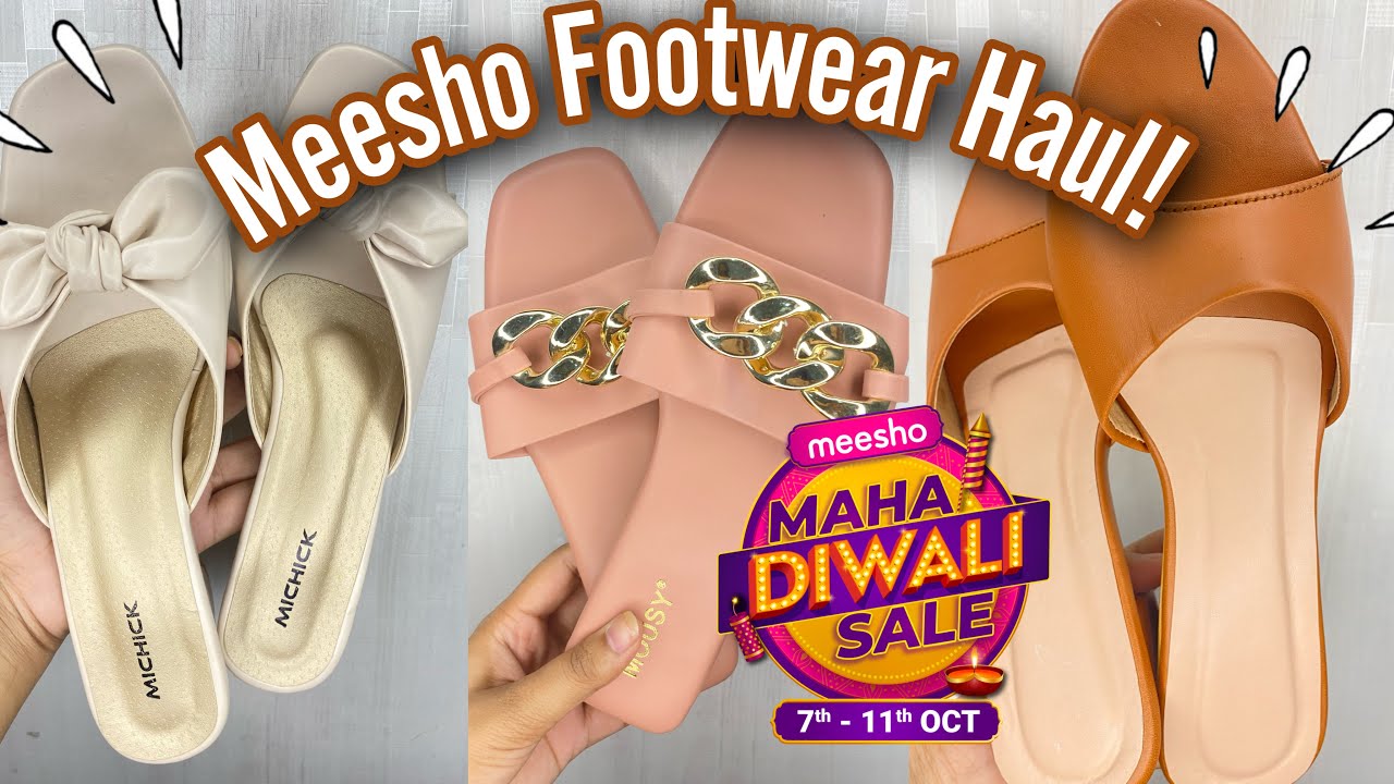 Meesho Footwear Haul Under 500|Starting at ₹262||Meesho Maha Diwali Sale| Meesho Haul