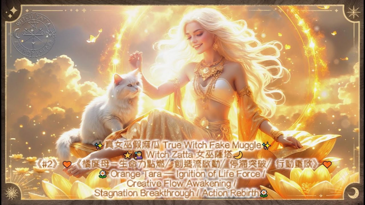 《#2》🧡《橘度母－生命力點燃／創造流啟動／停滯突破／行動重啟》🧡🌼 Orange Tara 🌼