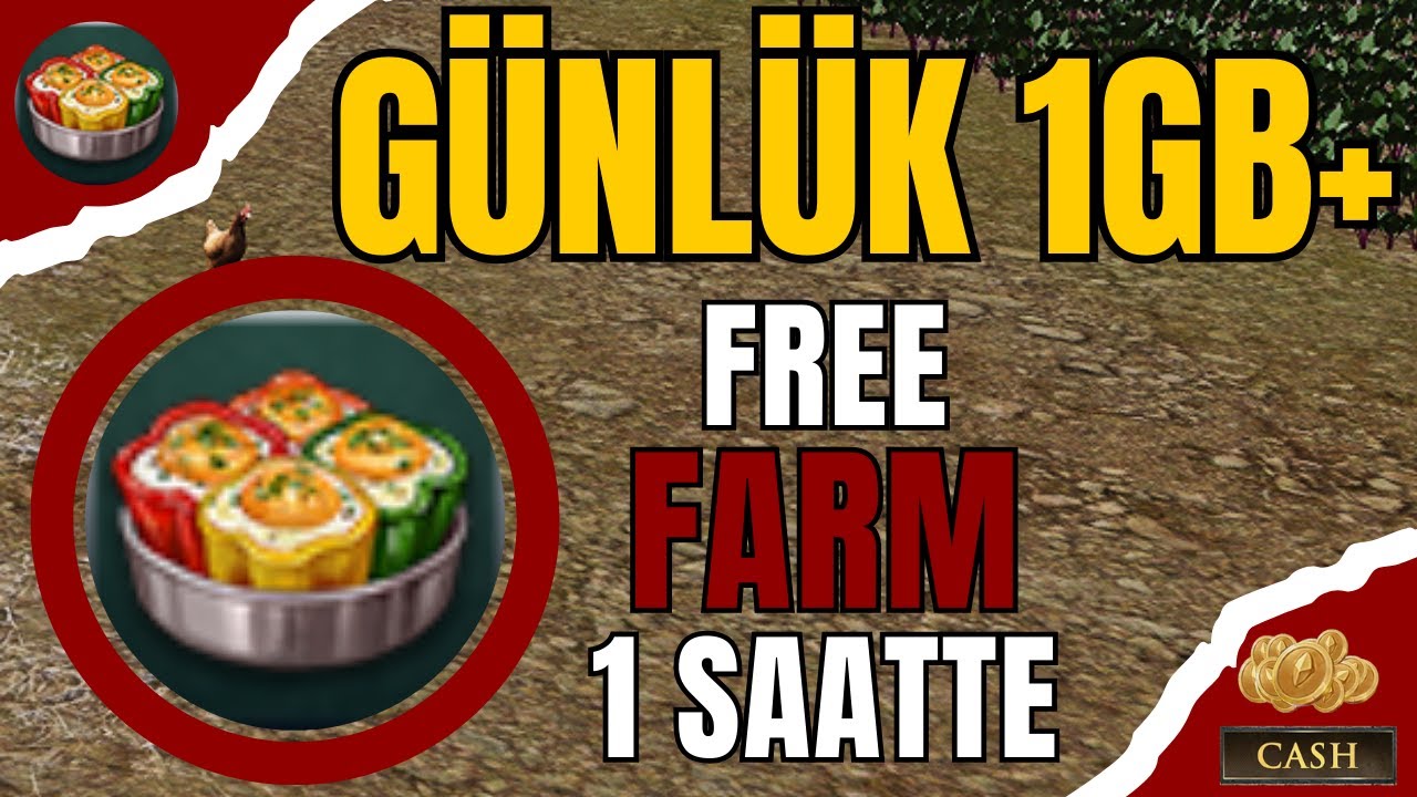 Rise Online GALIA - HARVESTING EGG STUFFED PEPPERS SAATTE 11m Para FREE FARM ~ PARA KASMA #1