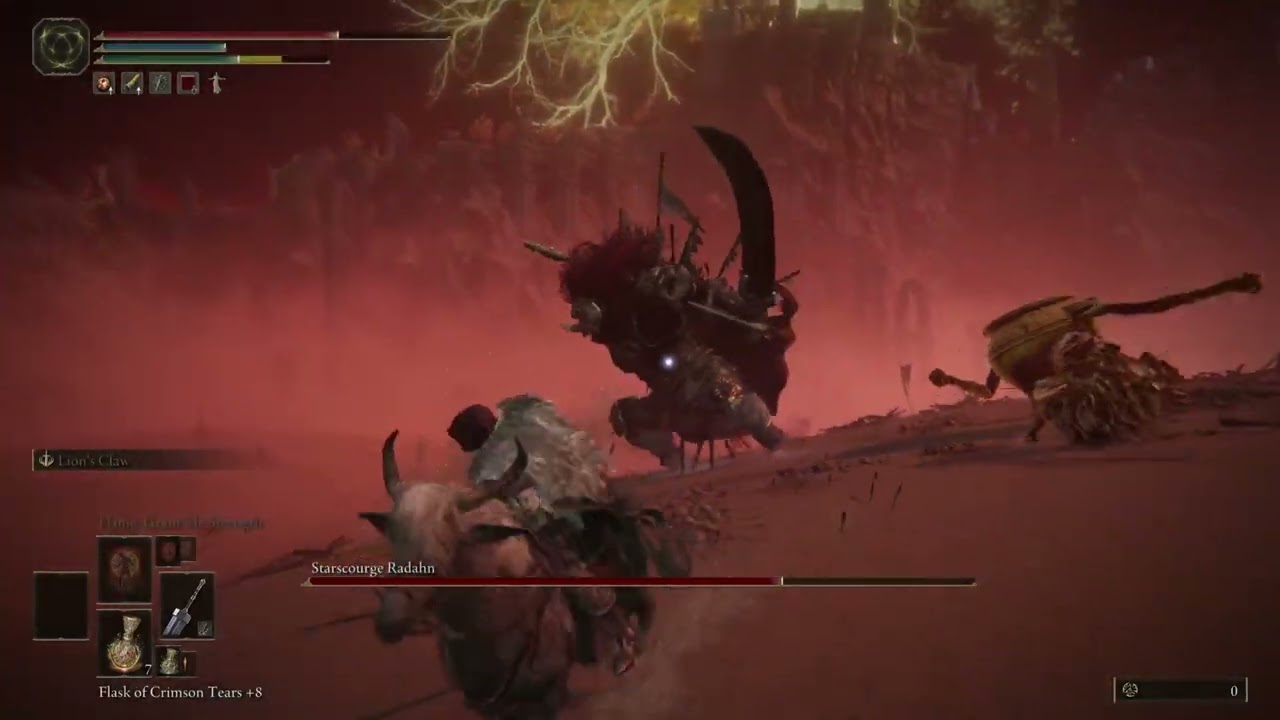 Beating Radahn, easy mode
