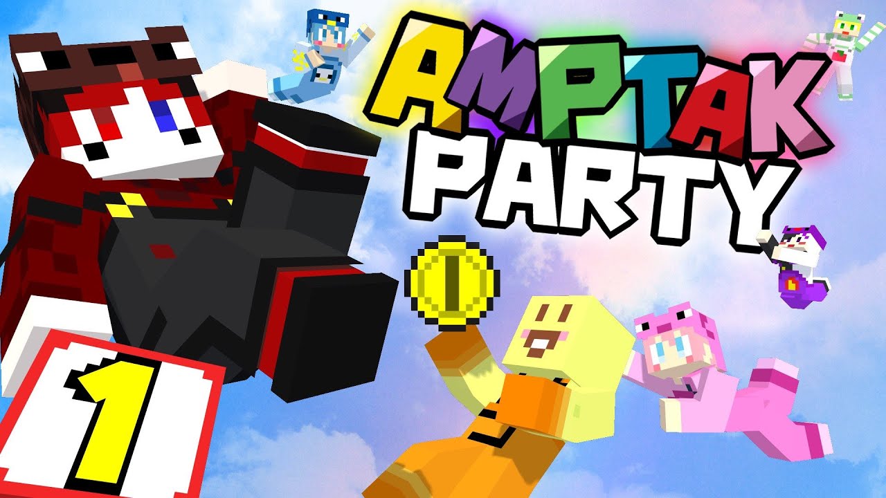 【マイクラ】自作のすごろくパーティーを仲良し6人組でしたら楽しすぎた【AMPTAKxCOLORS】【アンプタック】