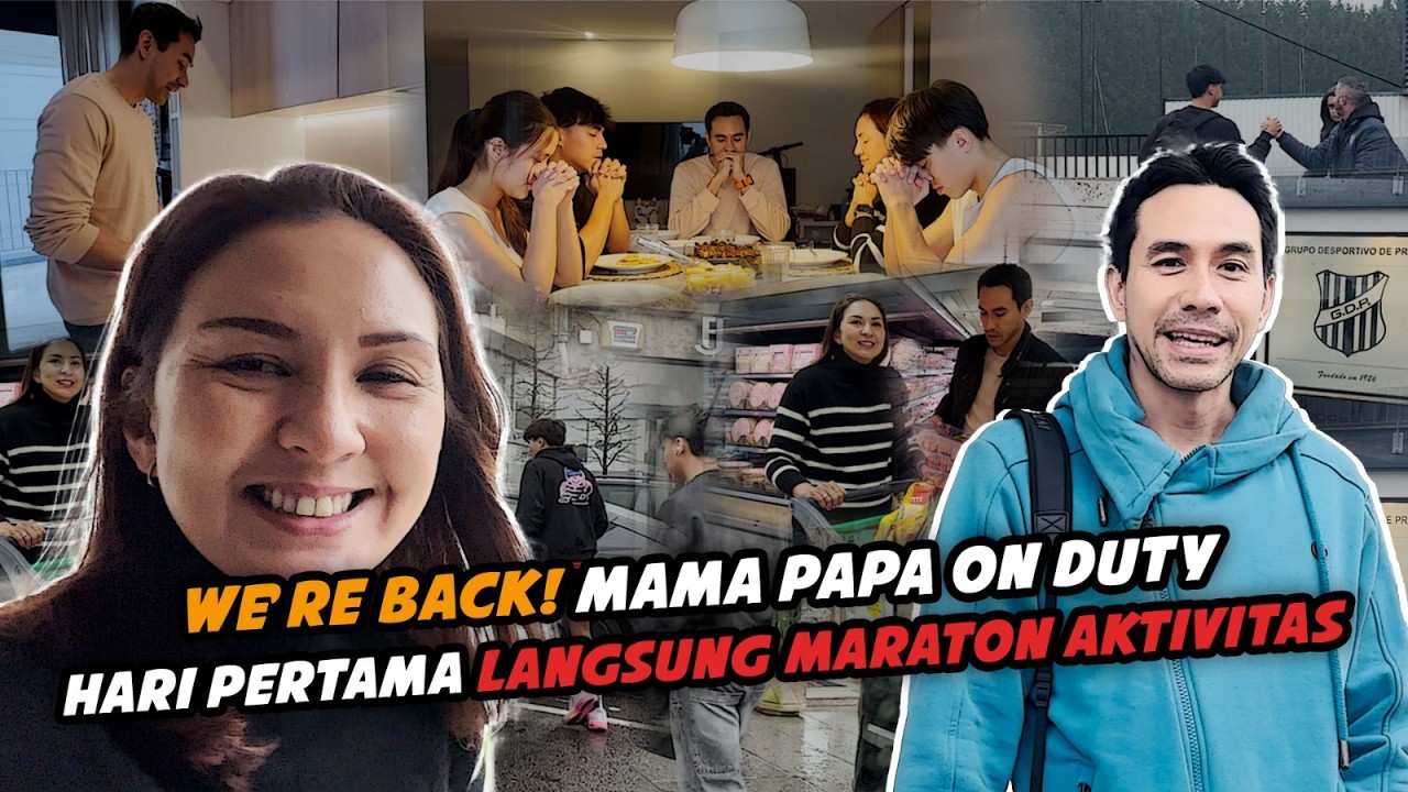 KIDDOS HAPPY! ADA YANG SIAPIN MAKAN & ANTER LATIHAN LAGI! MAMA PAPA AUTO SIBUK!