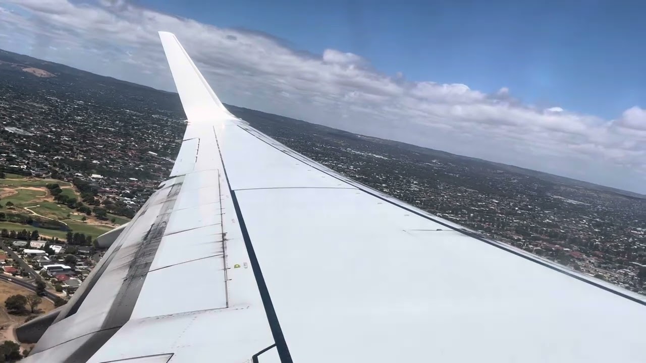 Virgin Australia B737-800 onboard departure from Adelaide 