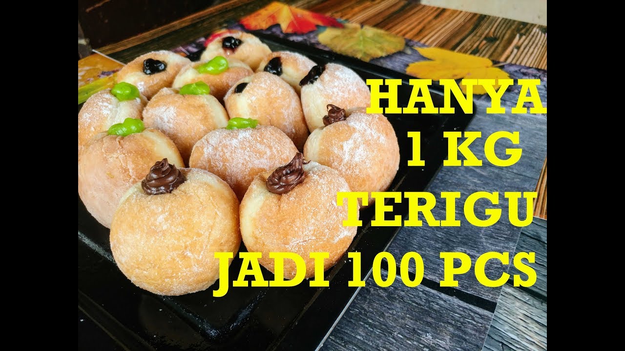 RESEP DONAT BOMBOLONI PALING ENAK DAN LEMBUT 1KG TERIGU JADI 100PCS