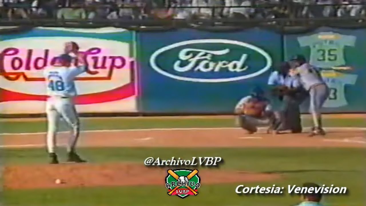 Jonron de JESUS ALFARO LVBP Final 1993-1994 Juego 1- Leones del Caracas vs Navegantes del Magallanes