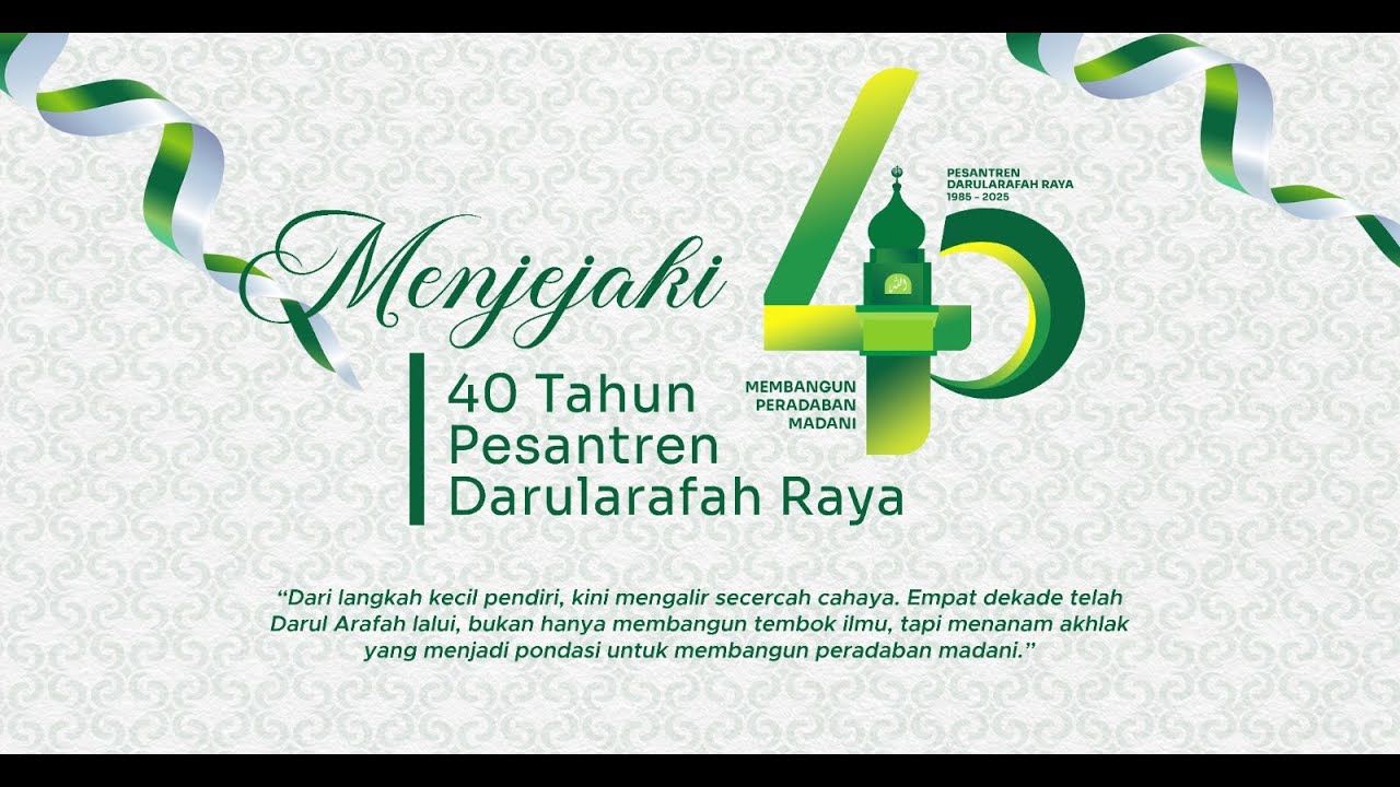 PENTAS SENI | MILAD 40thn PESANTREN DARUL ARAFAH RAYA bersama LEBAH BEGANTONG