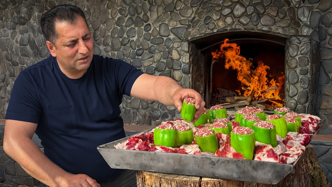 Fırında Akordeon Şeklinde Lokum Gibi Dana Kaburga ve Biberler!