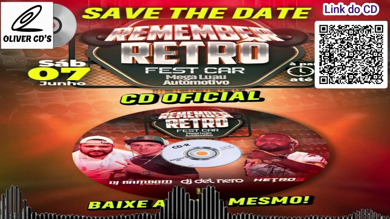 CD REMENBER FEST CAR VOL 02 DJ&acute;S BAMBAM DEL NERO E DJ HETRON 2025
