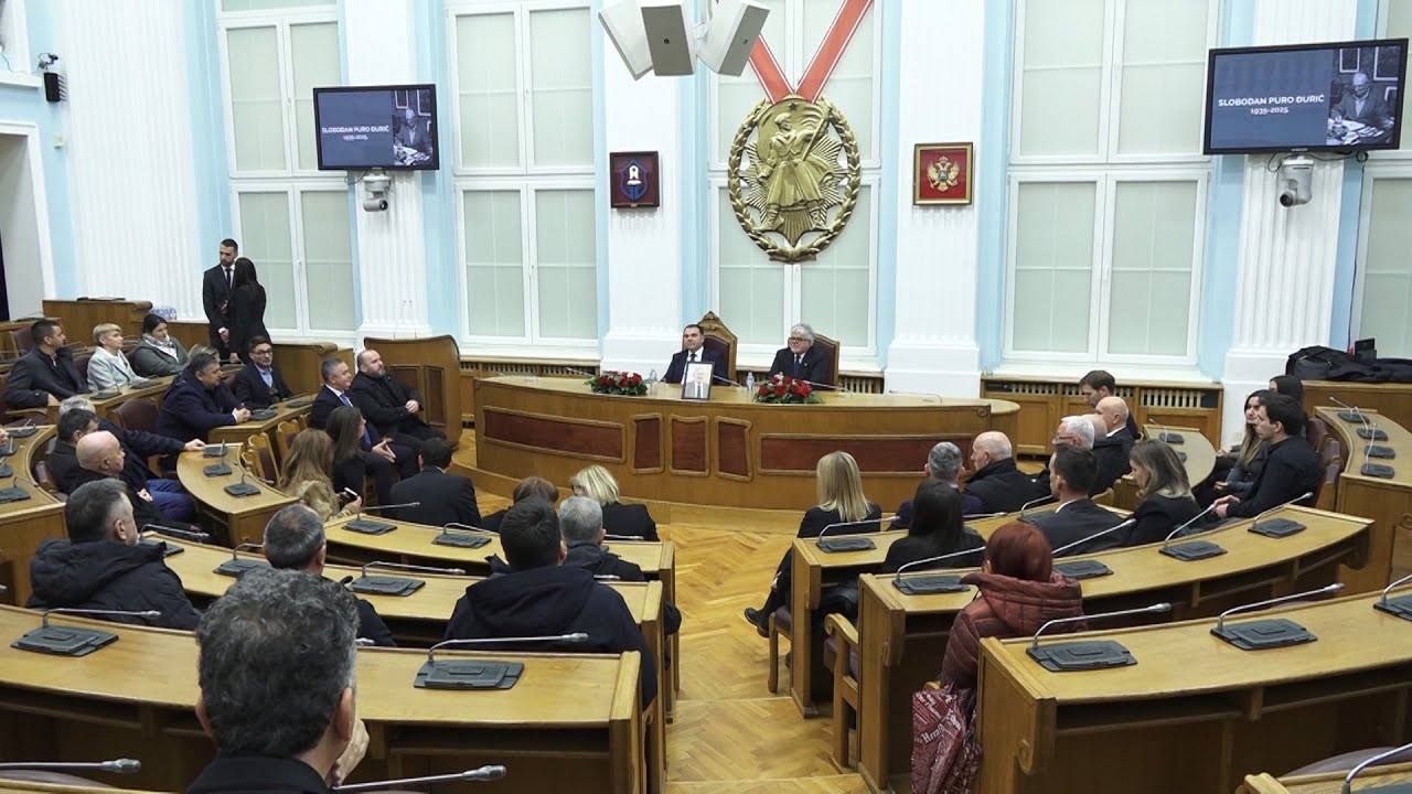 RTV Cetinje - Komemorativna sjednica povodom smrti Slobodana Pura Đurića