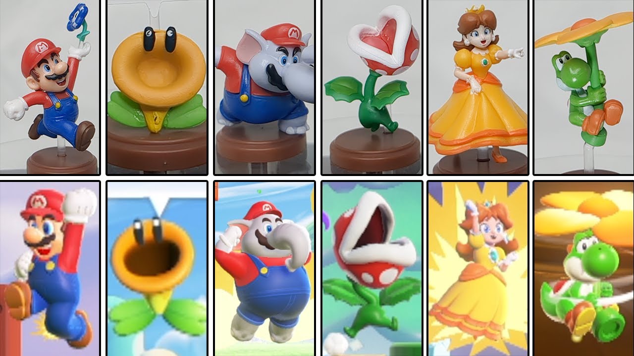 チョコエッグマリオ2024と原作比較してみた スーパーマリオブラザーズワンダー まとめ　(シークレットレア)